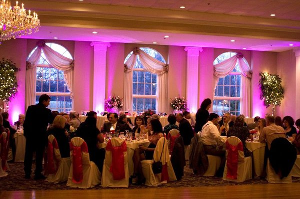 Uplighting is the fastest growing trend in wedding reception decor these 